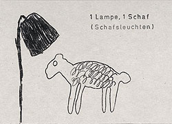 1 Lampe, 1 Schaf (Schafsleuchten)